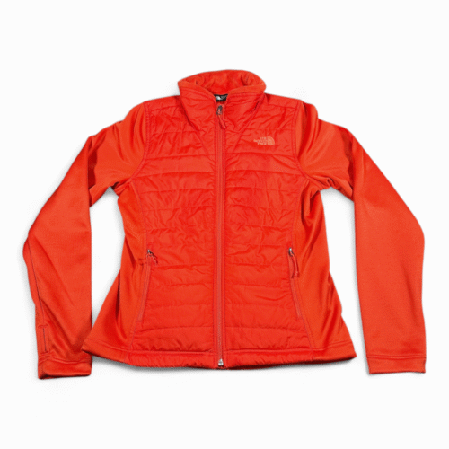 North Face Jacket Womens MEDIUM Orange Puffer Insulated Quilted Outdoor