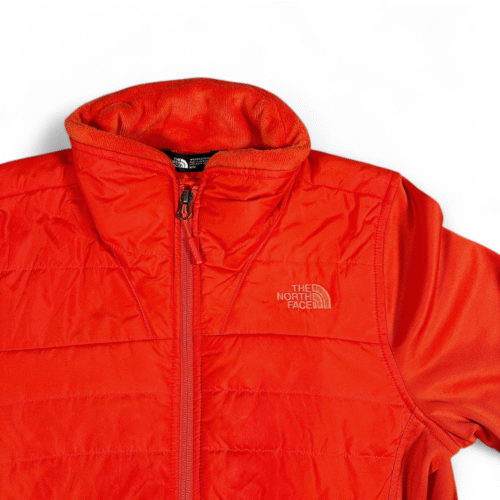 North Face Jacket Womens MEDIUM Orange Puffer Insulated Quilted Outdoor