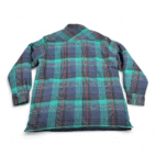 Vintage Wrangler Western Shirt Adult LARGE Blue Plaid Flannel Insulated 90s