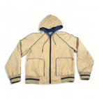 Vintage Windy Weather Jacket Womens SMALL Brown Hooded Windbreaker Outdoor 80s