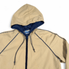 Vintage Windy Weather Jacket Womens SMALL Brown Hooded Windbreaker Outdoor 80s