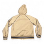 Vintage Windy Weather Jacket Womens SMALL Brown Hooded Windbreaker Outdoor 80s