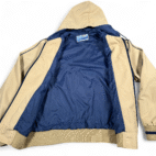 Vintage Windy Weather Jacket Womens SMALL Brown Hooded Windbreaker Outdoor 80s