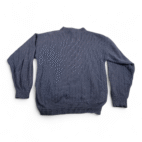 Vintage Scottish Isle Sweater Adult MEDIUM Blue Cotton Golf 90s