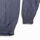 Vintage Scottish Isle Sweater Adult MEDIUM Blue Cotton Golf 90s