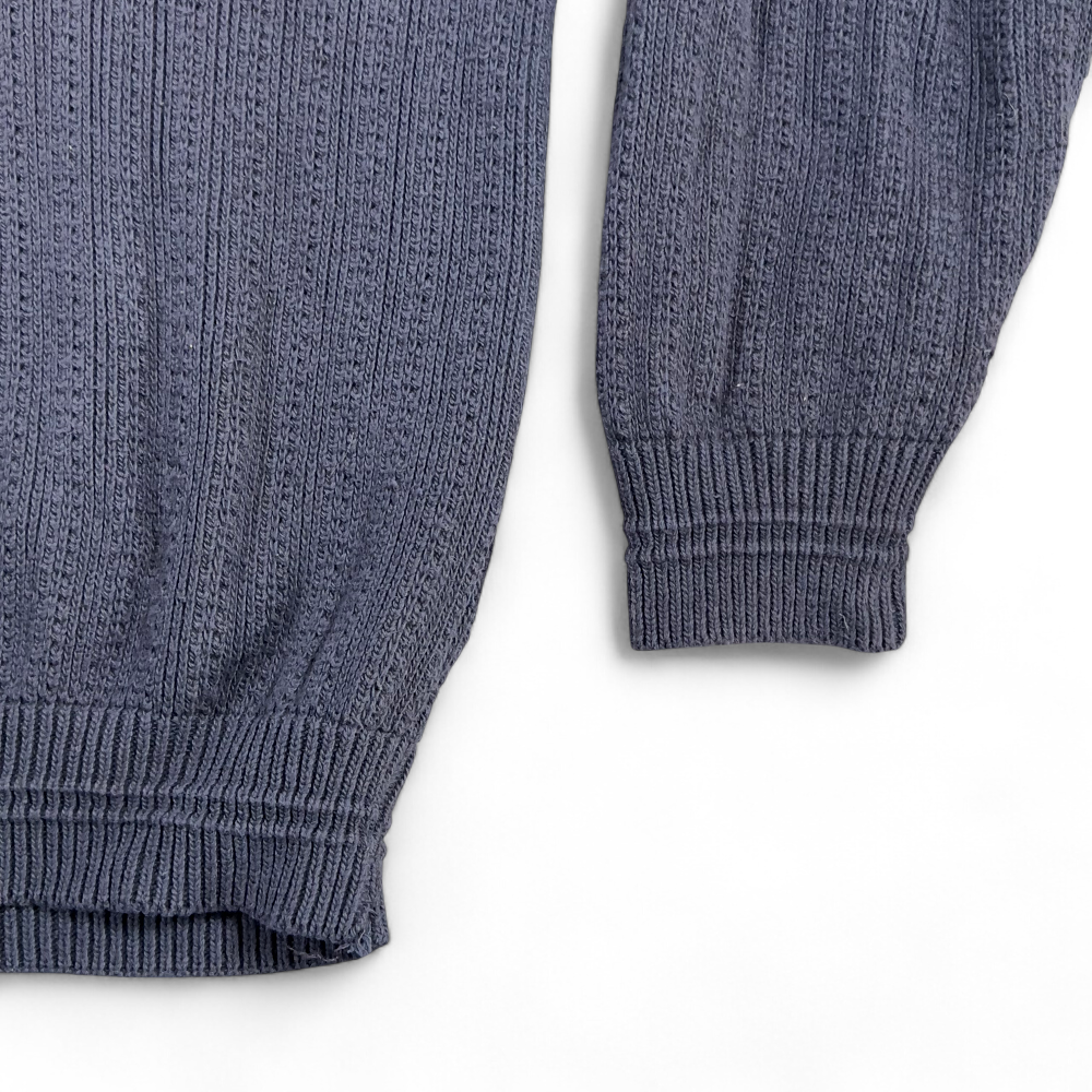 Vintage Scottish Isle Sweater Adult MEDIUM Blue Cotton Golf 90s-5 Vintage Scottish Isle Sweater Adult MEDIUM Blue Cotton Golf 90s