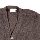 Vintage Heathmoor Sweater Adult SMALL Brown Shetland Wool Cardigan Preppy 60s