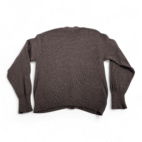 Vintage Heathmoor Sweater Adult SMALL Brown Shetland Wool Cardigan Preppy 60s