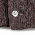 Vintage Heathmoor Sweater Adult SMALL Brown Shetland Wool Cardigan Preppy 60s