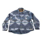 Jachs Jacket Adult 2XL Blue Southwest Aztec Cowboy Rancher Barn Corduroy Lined