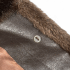 Vintage Tissavel Coat Womens LARGE Brown Faux Fur Furrage France Acrylic 60s