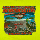 Harley Davidson Shirt Adult EXTRA LARGE Yellow Motorcycles Indiana Mechanic