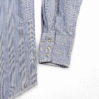 Vintage Wrangler Western Shirt Adult MEDIUM Blue White Pinstripe Cowboy Y2K