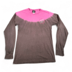 Santa Cruz Shirt Adult SMALL Pink gray Tie Dye Two Tone Long Sleeve Skater
