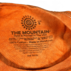 Mushroom Shirt Adult SMALL Orange Tie Dye The Mountain Shroom Hippy Trippy