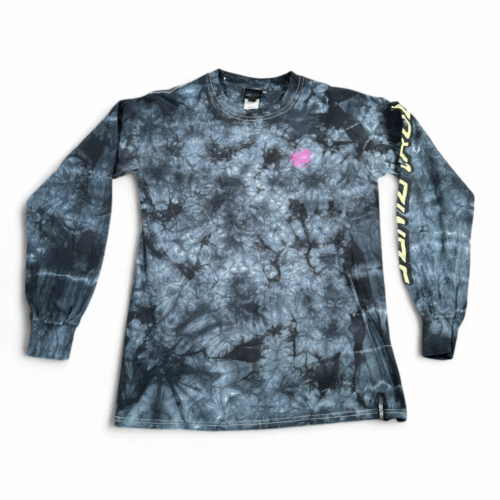 Santa Cruz Shirt Adult SMALL Gray Tie Dye Long Sleeve Skater