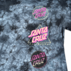 Santa Cruz Shirt Adult SMALL Gray Tie Dye Long Sleeve Skater
