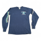 Vintage Fudpuckers Restaurant Shirt Adult SMALL Blue Destin Florida Bar Y2K