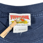 Vintage Fudpuckers Restaurant Shirt Adult SMALL Blue Destin Florida Bar Y2K