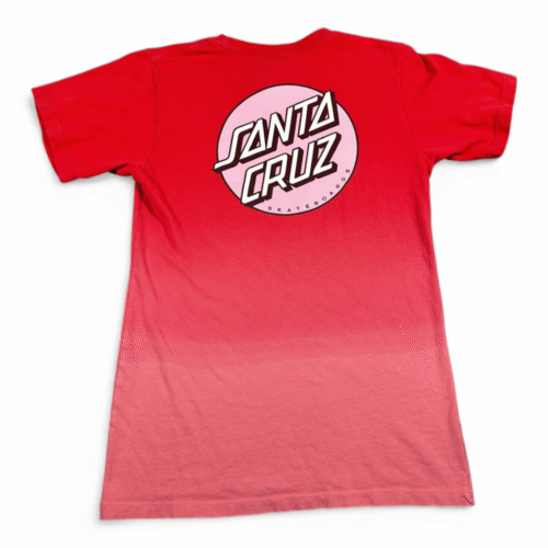 Santa Cruz Shirt Adult SMALL Red Pink Two Tone Skateboards Logo Skater