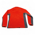 North Face Jacket Adult MEDIUM Orange Gray Fleece Colorblock Hiking Outdoor