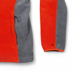 North Face Jacket Adult MEDIUM Orange Gray Fleece Colorblock Hiking Outdoor