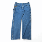 Wrangler Jeans Mens 38x34 Blue Riggs Workwear Dark Wash Carpenter 