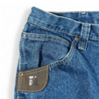 Wrangler Jeans Mens 38x34 Blue Riggs Workwear Dark Wash Carpenter 