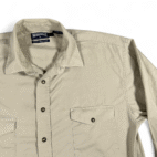 Panhandle Slim Shirt Adult MEDIUM Brown Western Cowboy Stone Pearl Snap