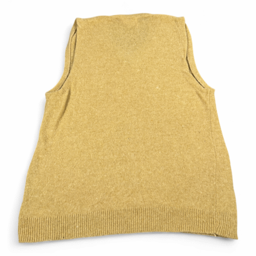 Vintage Lord Clayton Sweater Vest Adult SMALL Brown Lambswool Knit Preppy 70s