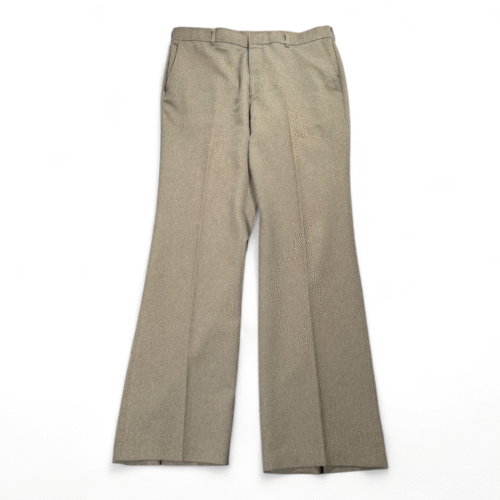 Vintage Levis Pants Mens 36x33 Brown Dress Action Slacks Disco Creased Talon 70s
