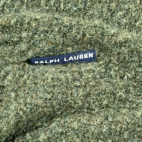 Vintage Chaps Ralph Lauren Sweater Adult LARGE Green Wool Blend Preppy 80s