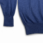 Jeremy Argyle Sweater Adult LARGE Blue NYC Merino Wool Knit V Neck Pullover Y2K