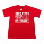Ohio State Shirt Adult LARGE Red Buckeyes MV Sport NCAA OSU University Tag