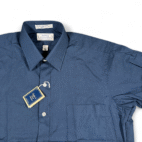 Vintage Arrow Dress Shirt Adult MEDIUM Blue Paddock Club Poplin Deadstock USA