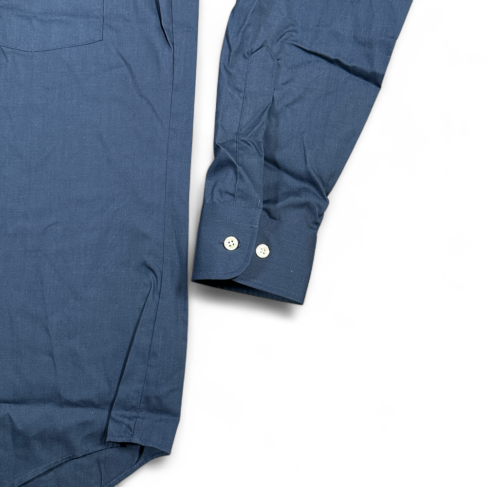 Vintage Arrow Dress Shirt Adult MEDIUM Blue Paddock Club Poplin Deadstock USA-7 Vintage Arrow Dress Shirt Adult MEDIUM Blue Paddock Club Poplin Deadstock USA