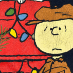 Vintage Charlie Brown Christmas Shirt Adult EXTRA LARGE Blue Peanuts Snoopy Y2K