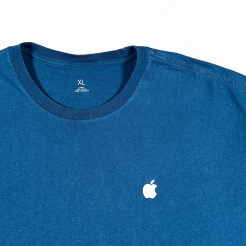 Apple Store Shirt Adult EXTRA LARGE Blue Employee Staff Team Mac Genius Bar