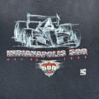 Vintage Indianapolis 500 Shirt Adult 2XL Black Racing Indy Motor Speedway 90s