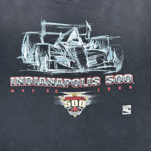 Vintage Indianapolis 500 Shirt Adult 2XL Black Racing Indy Motor Speedway 90s