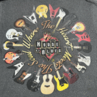 House of Blues Shirt Adult MEDIUM Gray Chicago Music Rock Y2K