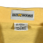 Vintage Jack Nicklaus Polo Shirt Adult MEDIUM Yellow Golf Golden Bear Preppy 80s