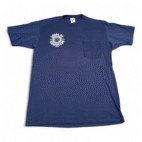 Vintage Union Shirt Adult MEDIUM Blue Engineers Local 20 AFI CIO USA Made 80s