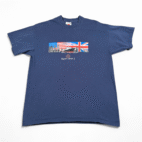 Vintage Queen Mary 2 Shirt Adult MEDIUM Blue Transatlantic Ocean Liner Ship Y2K