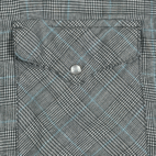 Vintage Ruddock Western Shirt Adult EXTRA LARGE Gray Houndstooth Glen Plaid 90s