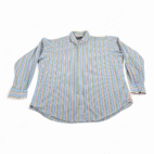 Vintage Polo Ralph Lauren Shirt Adult 2XL Blue Pastel Rainbow Striped Preppy 90s