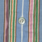 Vintage Polo Ralph Lauren Shirt Adult 2XL Blue Pastel Rainbow Striped Preppy 90s