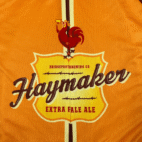 Bridgeport Brewing Cycling Jersey Adult LARGE Orange Retro Haymaker Ale Rooster