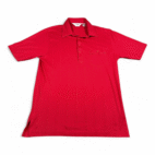 Vintage Classics Palmland Polo Shirt Adult MEDIUM Red Textured Pocket Golf 90s