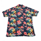 Guinness Hawaiian Shirt Adult MEDIUM Blue Toucan Floral Hibiscus Beer Camp